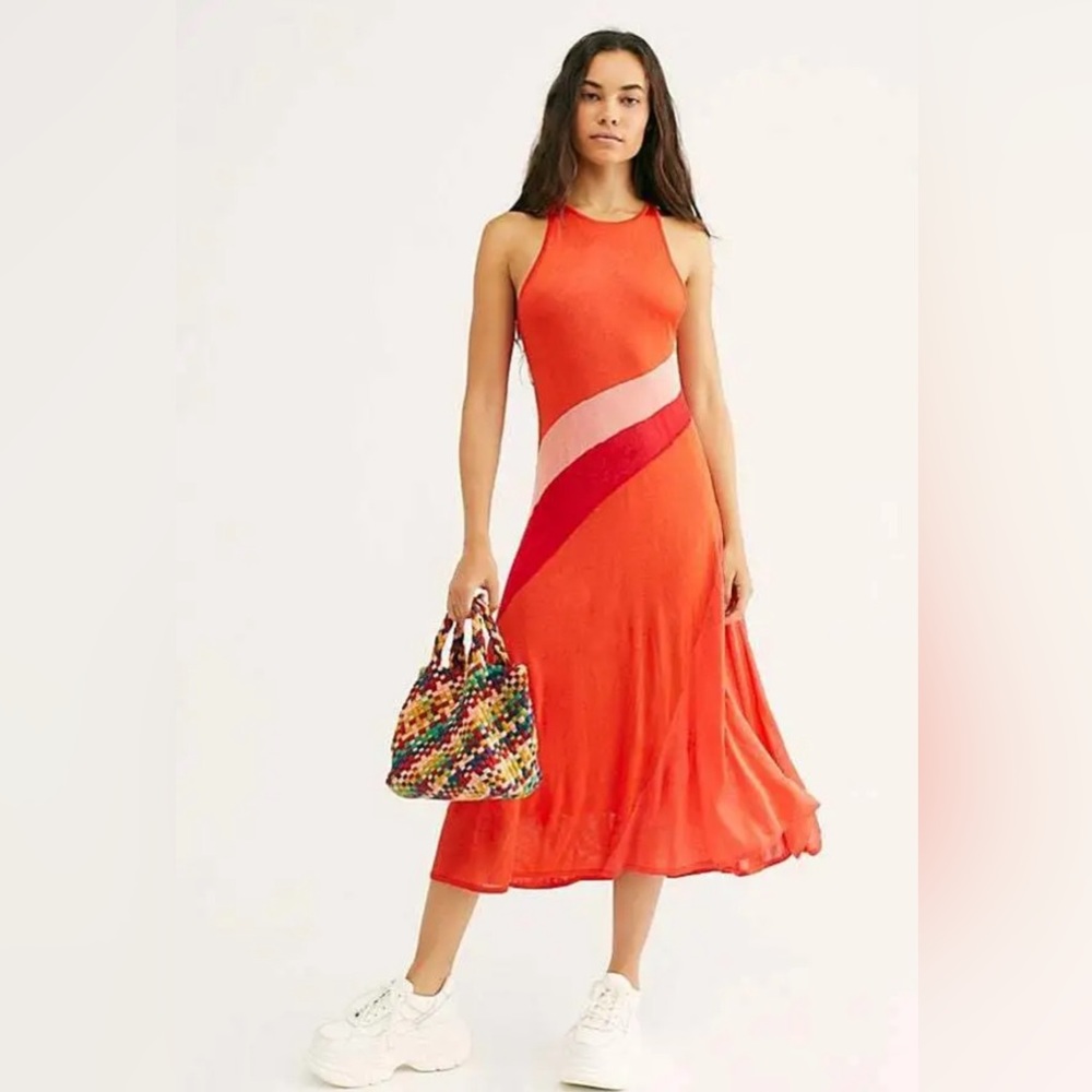 Free People Sunburst Midi Dress